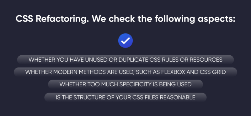 CSS refactoring 