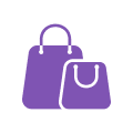 Ecommerce website icon, bags