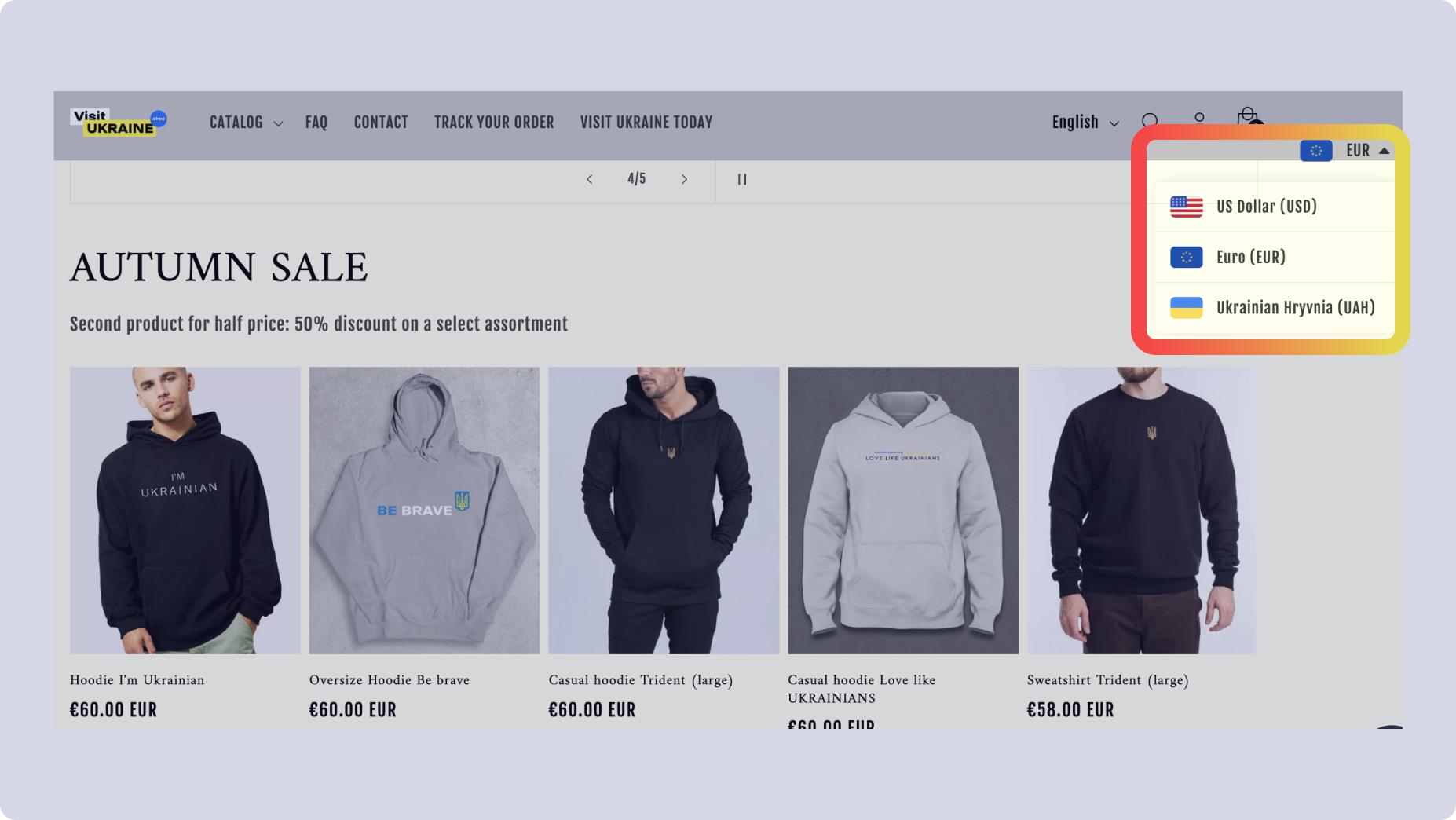 Example of multi currency with exchange rate calculation integration in WooCommerce store