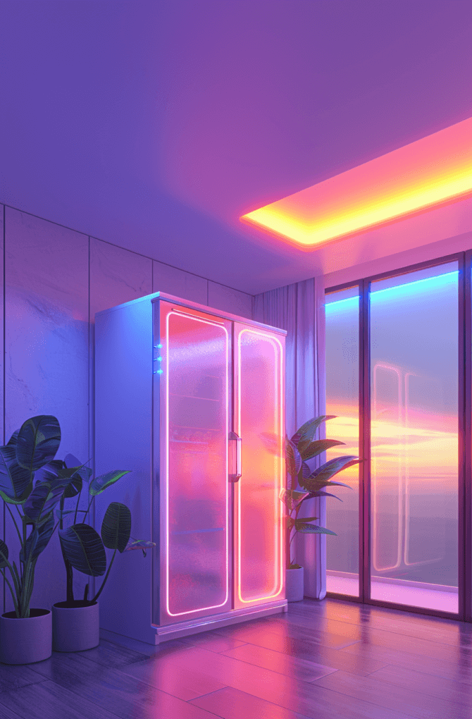 lusiah7855_futuristic_cabinets_3d_render_shadow_colorful_mood_v 1 foto